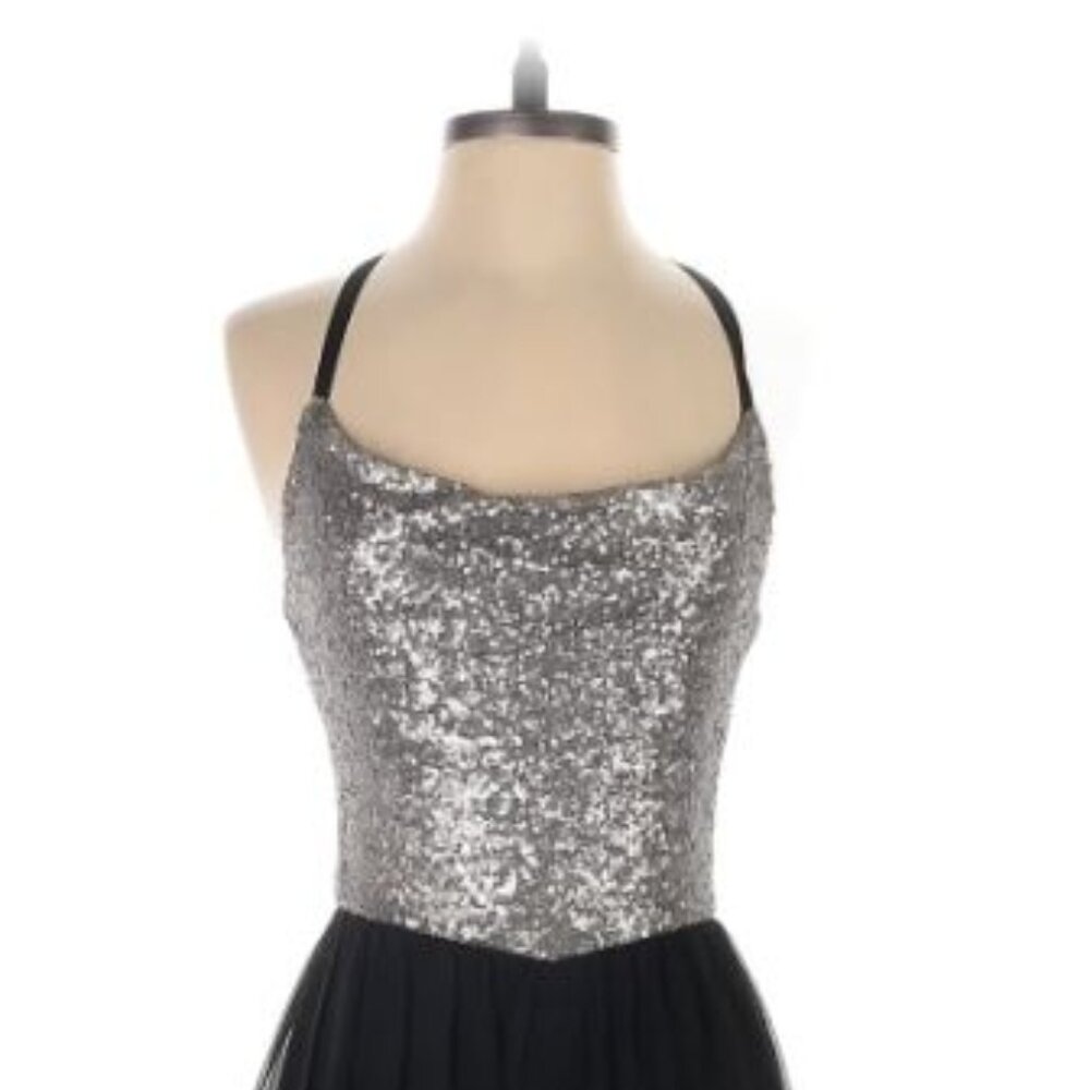 Akira Chicago Red Label halter night jumpsuit